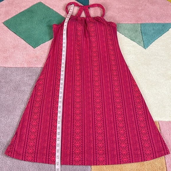 Prana Quinn Fuchsia Lace Pink Mandala RacerBack Active Outdoor Dress - Picture 5 of 17